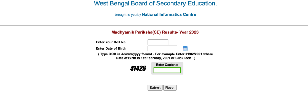 WB Madhyamik Results 2023 Direct Link