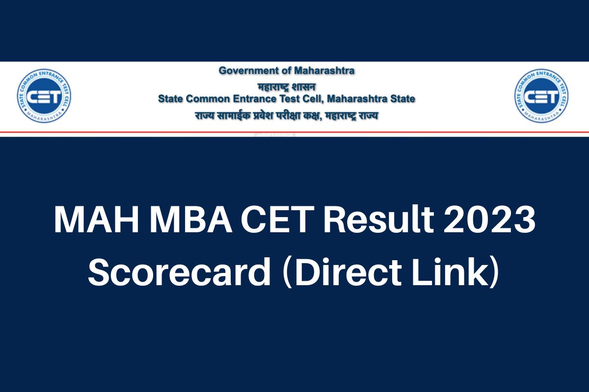MAH MBA CET Result 2024, Scorecard Direct Link