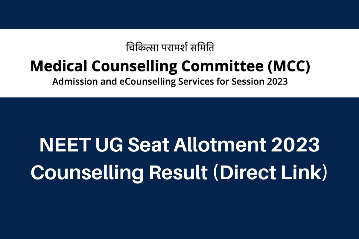 NEET UG 1st Seat Allotment 2024, mcc.nic.in Round 1 Counselling Results
