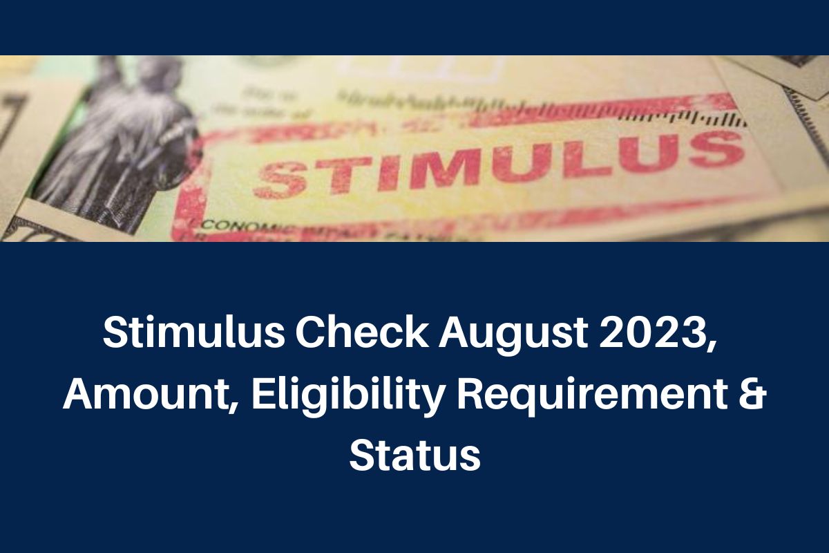 Stimulus Check August 2024, www.irs.gov Amount, Eligibility Requirement